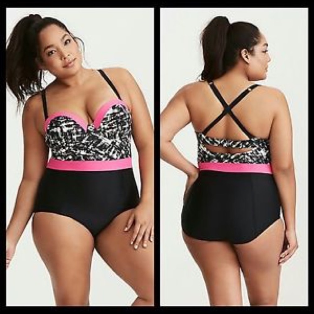 Torrid one piece swim suit